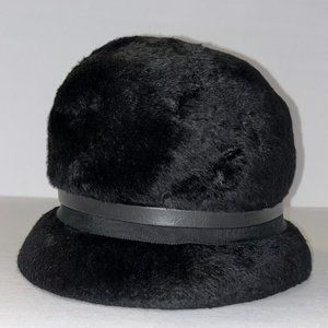 Vintage Marche' Exclusive Faux Fur Bucket Derby Hat 22 ITALY